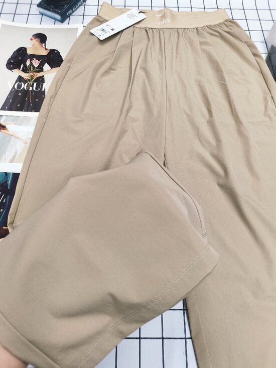 ALO Yoga Pants - ALO Yoga Straight Leg Trouser Gravel Color👧🏻Woman's Regular 30" Inseam Pants💟